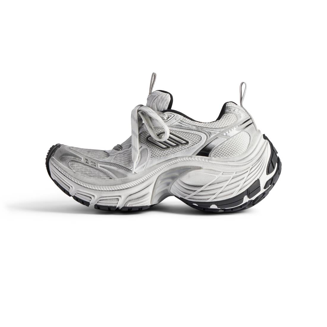 Men’s 10xl Sneaker in White/black/gris - Image 4